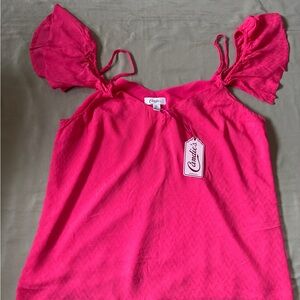 Candie's Coral Dark Pink woman’s Juniors Camisole Top XL